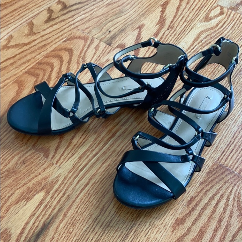 Aldo Black Gladiator Sandals
